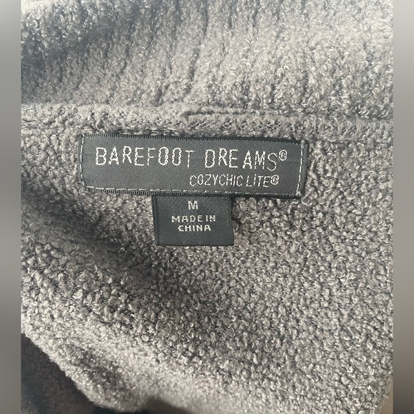 BAREFOOT DREAMS M Cozy Heather Gray Women's Sweater with Pockets - Picture 5 of 5